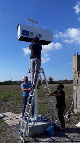 LIDAR installation, Pyrgos Peloponnese