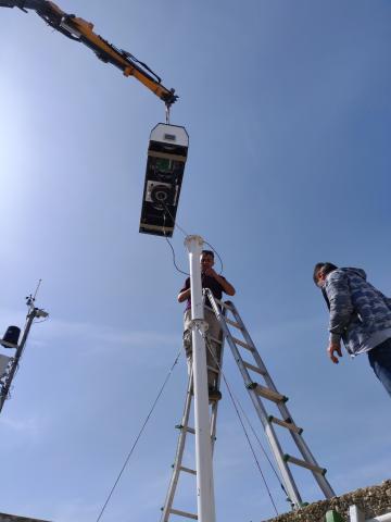 LIDAR installation, CERSAA, Climamed project, Andora Port