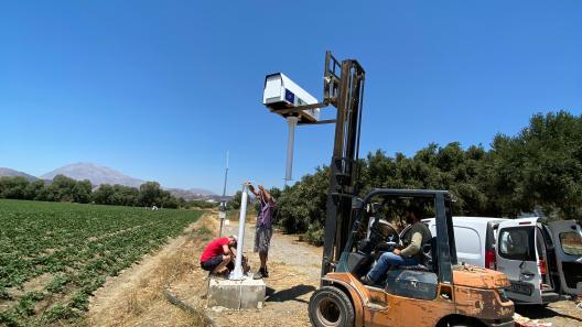 LIDAR installation, Tympaki Crete